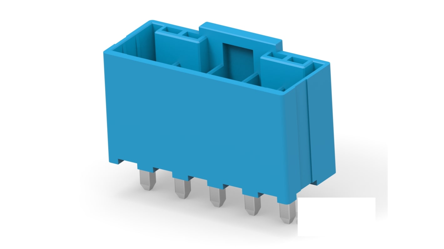 TE Connectivity Power Connector, 5 Way, Male, 2423324, PCB Mount, 300 V ac