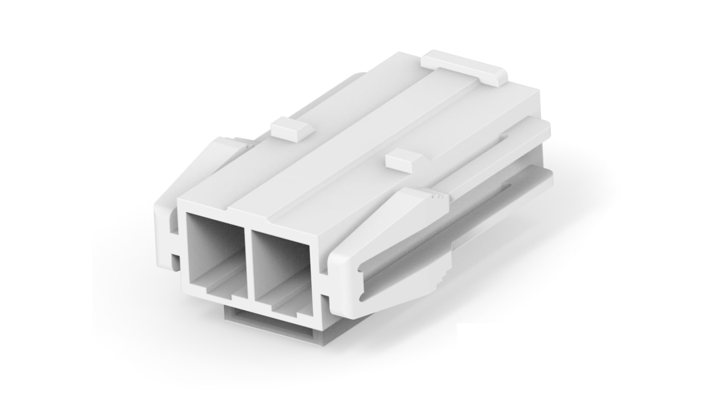 TE Connectivity 3-2408818 Schwere Steckverbinder Stromversorgungssteckverbinder, Buchse 2-polig / 1-reihig, 600 V AC,