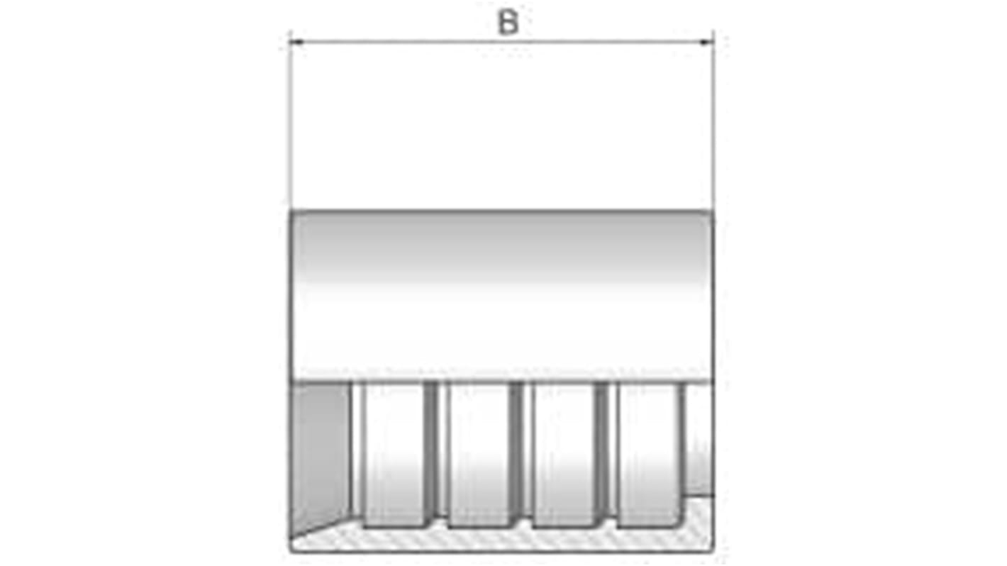 Parker Hochdruck-ParLock-Skive-Fittings aus Stahl