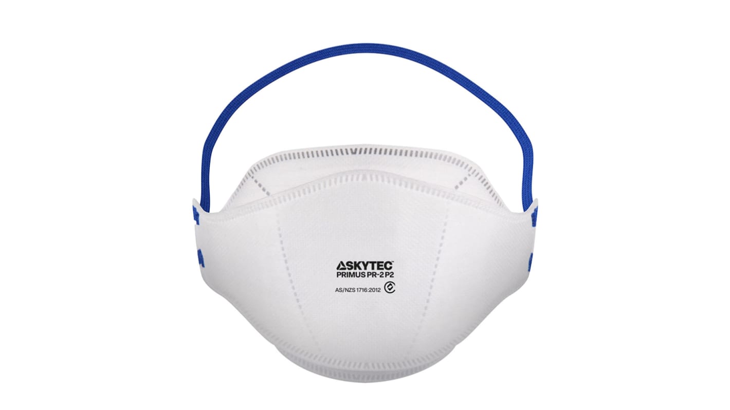 Skytec PR2 Series Disposable Respirator for General Purpose Protection, FFP3, Non-Valved, Fold Flat, 20Each per Package