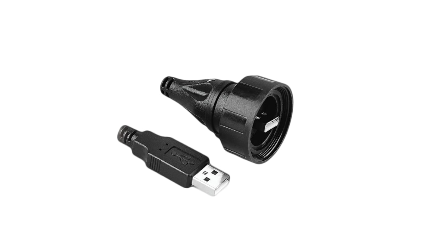 Cavo USB Bulgin USB A/USB A, L. 3m, col. Nero