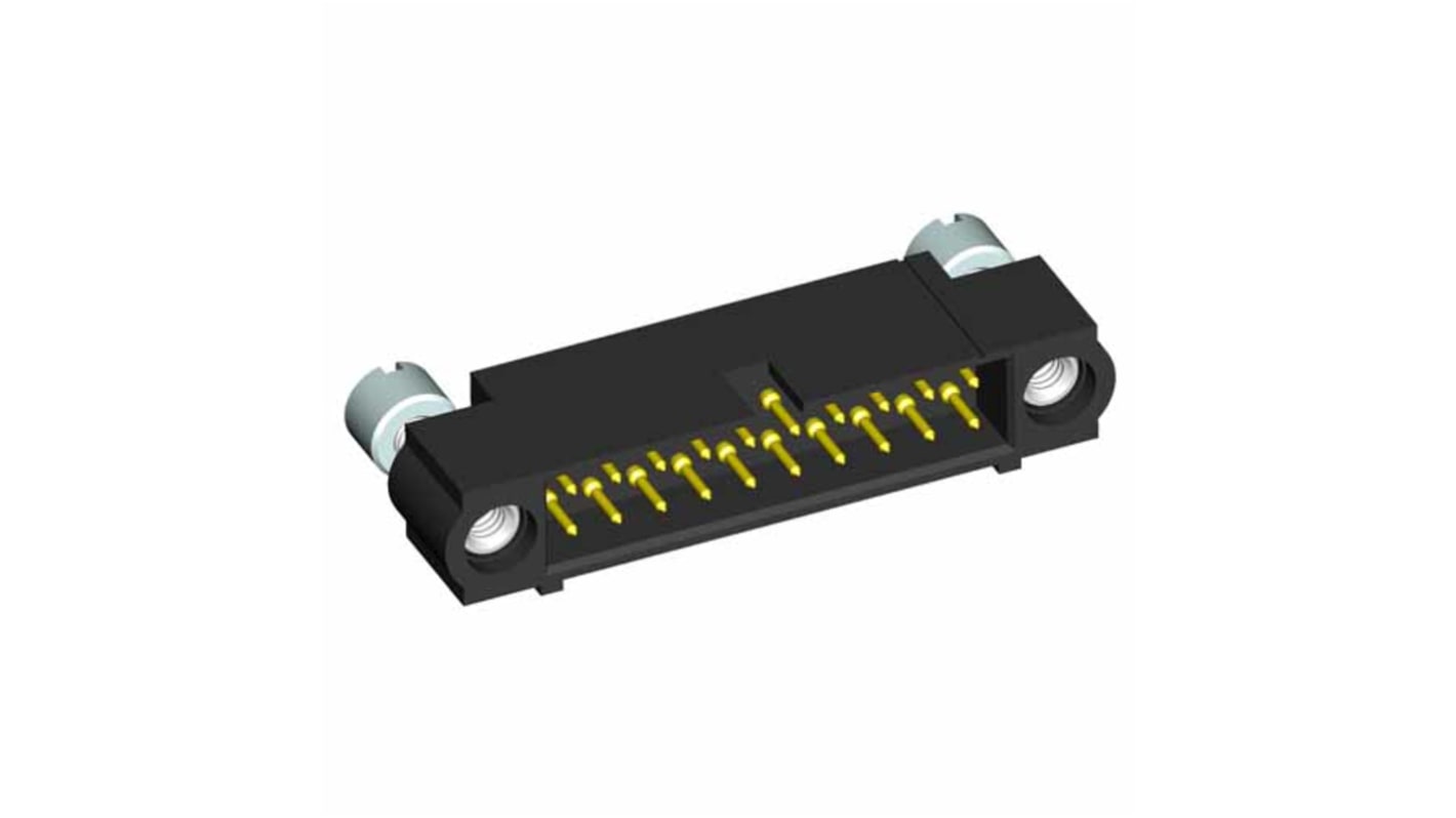 HARWIN M80 Series Straight PCB Socket, 20-Contact, 2-Row, 2mm Pitch, Crimp Termination