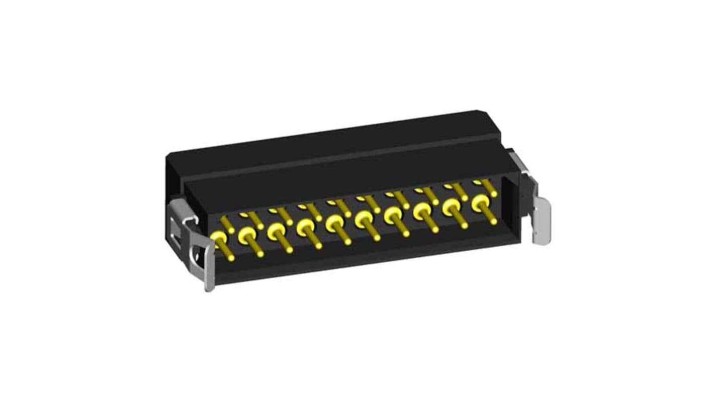 HARWIN M80 Series Straight PCB Socket, 6-Contact, 2-Row, 2mm Pitch, Crimp Termination