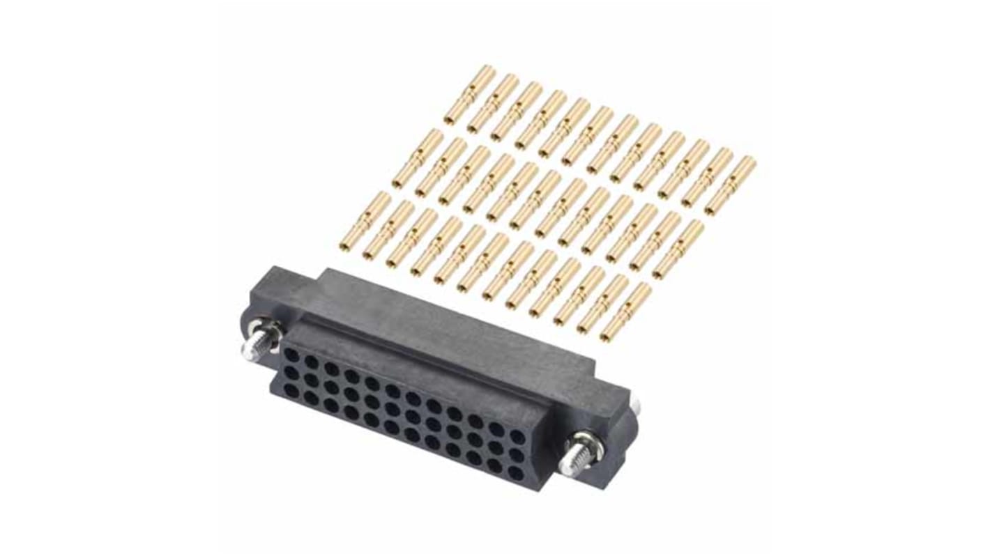 HARWIN M83 Series Straight PCB Socket, 36-Contact, 3-Row, 2mm Pitch, Crimp Termination