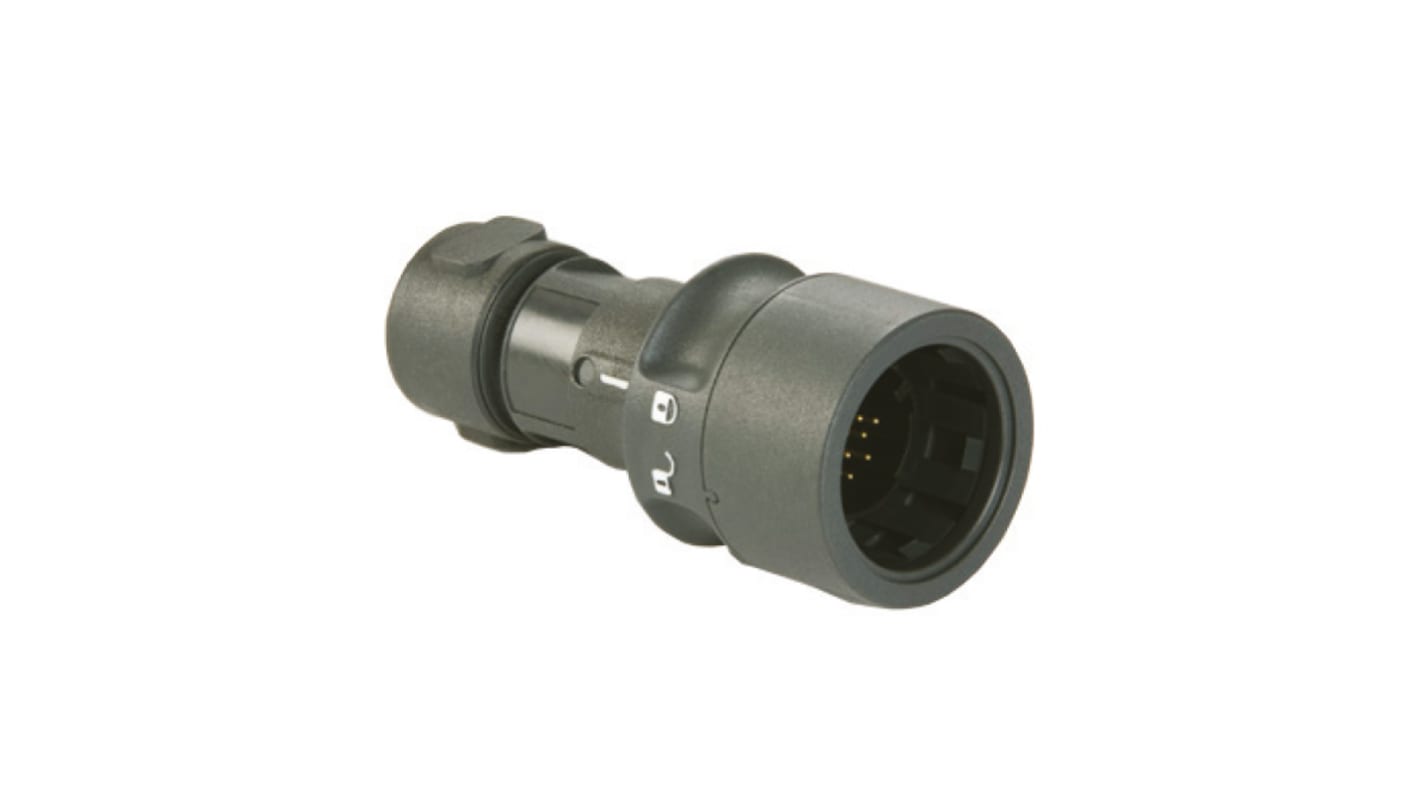 Bulgin Circular Connector, 4 Contacts, Plug, IP66, IP68, IP69K, 6000 Series Buccaneer Series