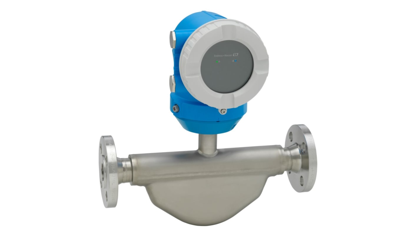 Flussometro Endress+Hauser, per , per gas e liquidi, flusso 0 kg/h → 180000 kg/h