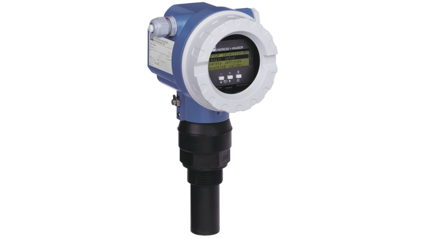 Endress+Hauser Prosonic M FMU40 Series Series Ultrasonic Level Measurement Ultrasonic Level Sensor, Flange Mount, PVDF