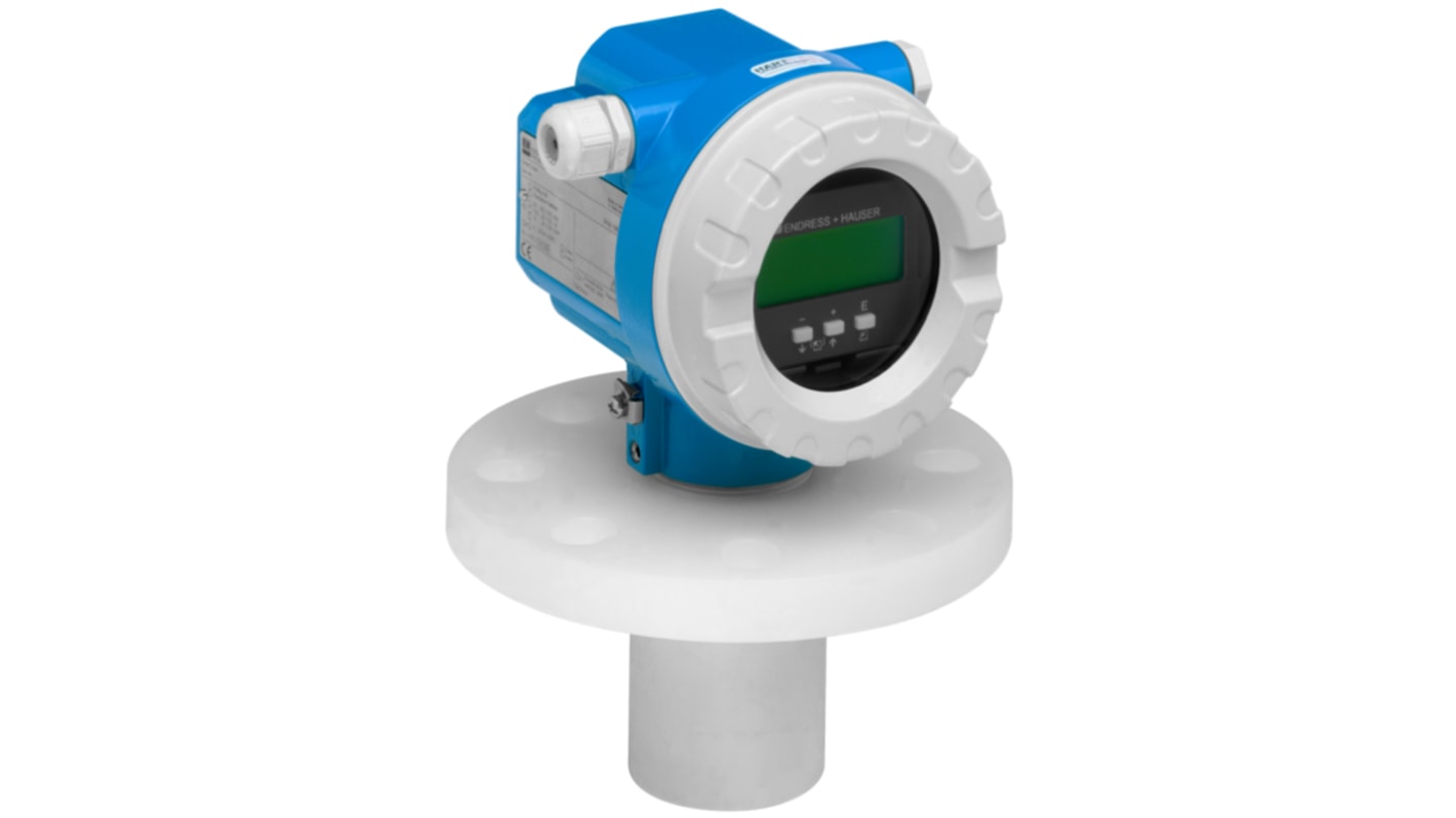 Sensor de nivel ultrasónico Endress+Hauser serie Prosonic M FMU42 de PVDF, montaje Montaje en reborde