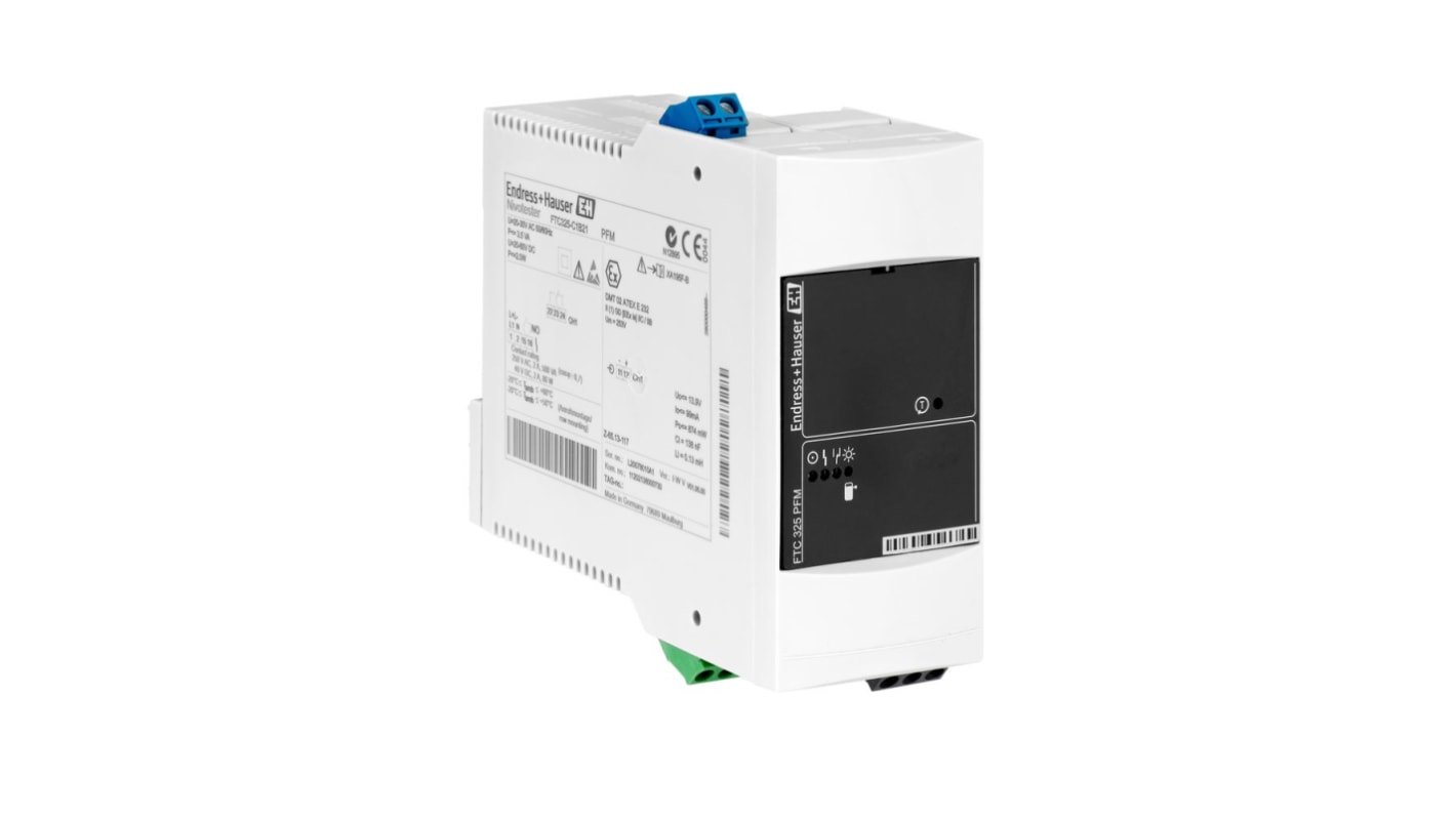 Endress+Hauser Nivotester FTC325 Series Capacitance Point Level Switch Level Sensor, DIN Rail, Polycarbonate,