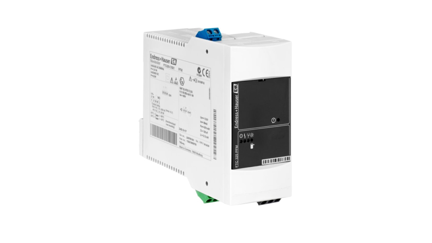 Sensor de nivel Endress+Hauser serie Nivotester FTC325 de Policarbonato, Polipropileno, montaje Carril DIN