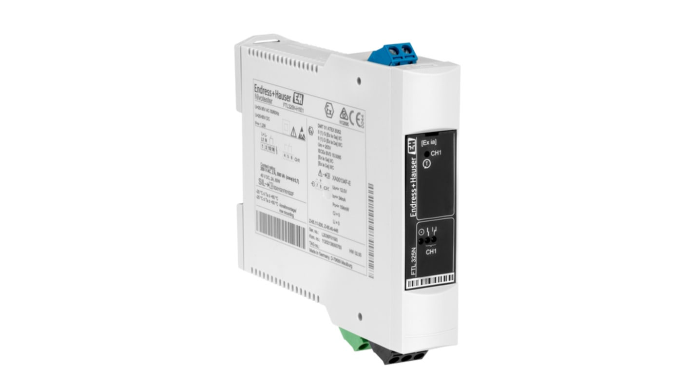 Sensor de nivel Endress+Hauser serie Nivotester FTL325N de Policarbonato, Polipropileno, montaje Carril DIN