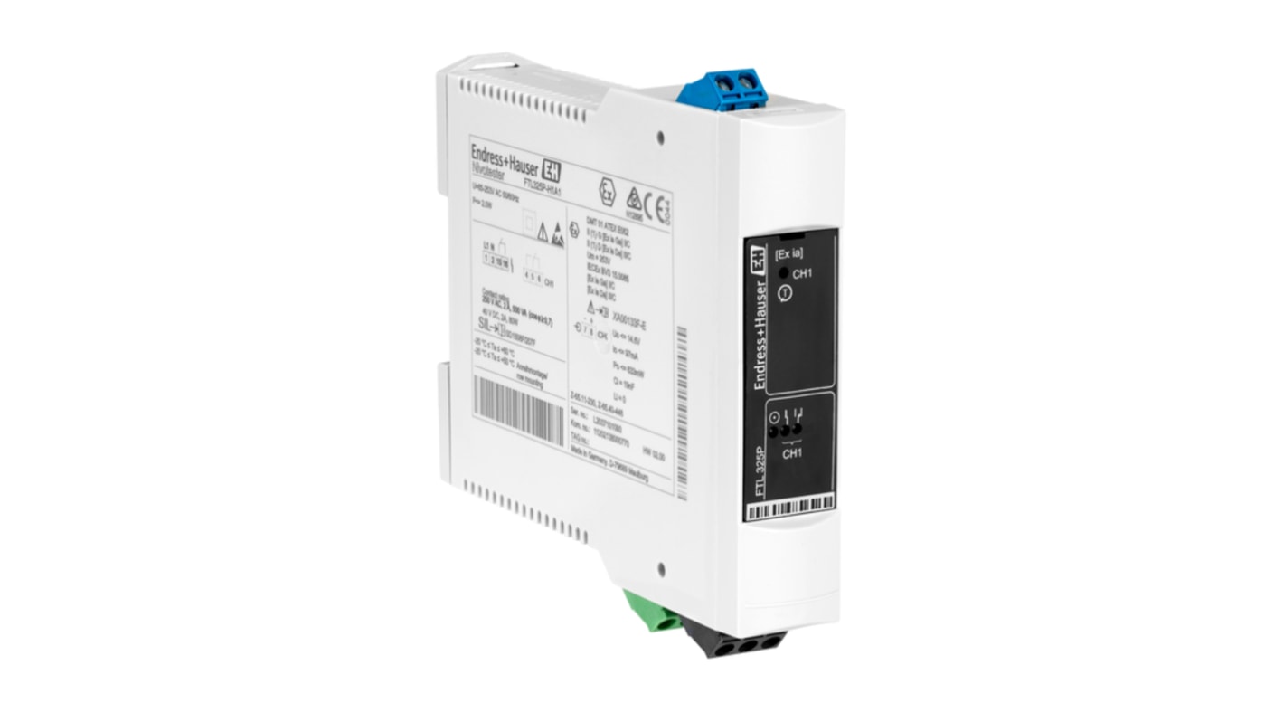 Endress+Hauser Nivotester FTL325P Series Vibronic Point Level Detection Level Sensor, DIN Rail, Polycarbonate,