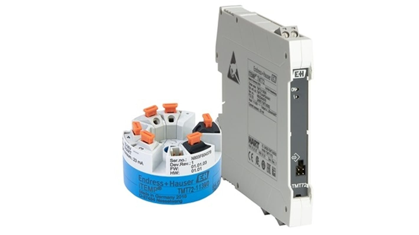 Transmisor de temperatura Endress+Hauser serie iTEMP TMT72, para mV, Ohm, RTD, TC, 10 → 36 V dc