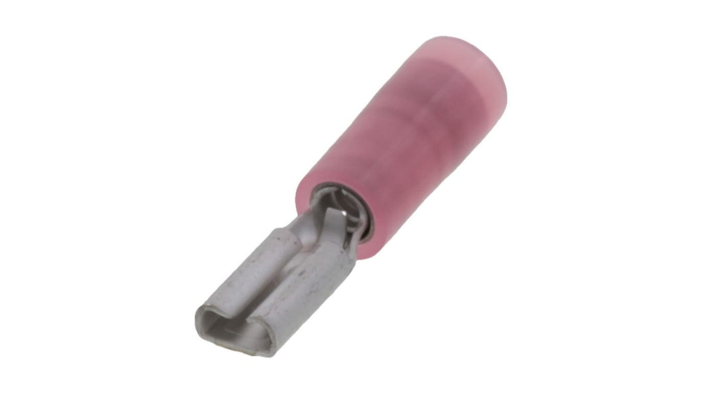 Molex 19019 Red Insulated Female Spade Connector, Quick Disconnect, 2.79 x 0.51mm Tab Size