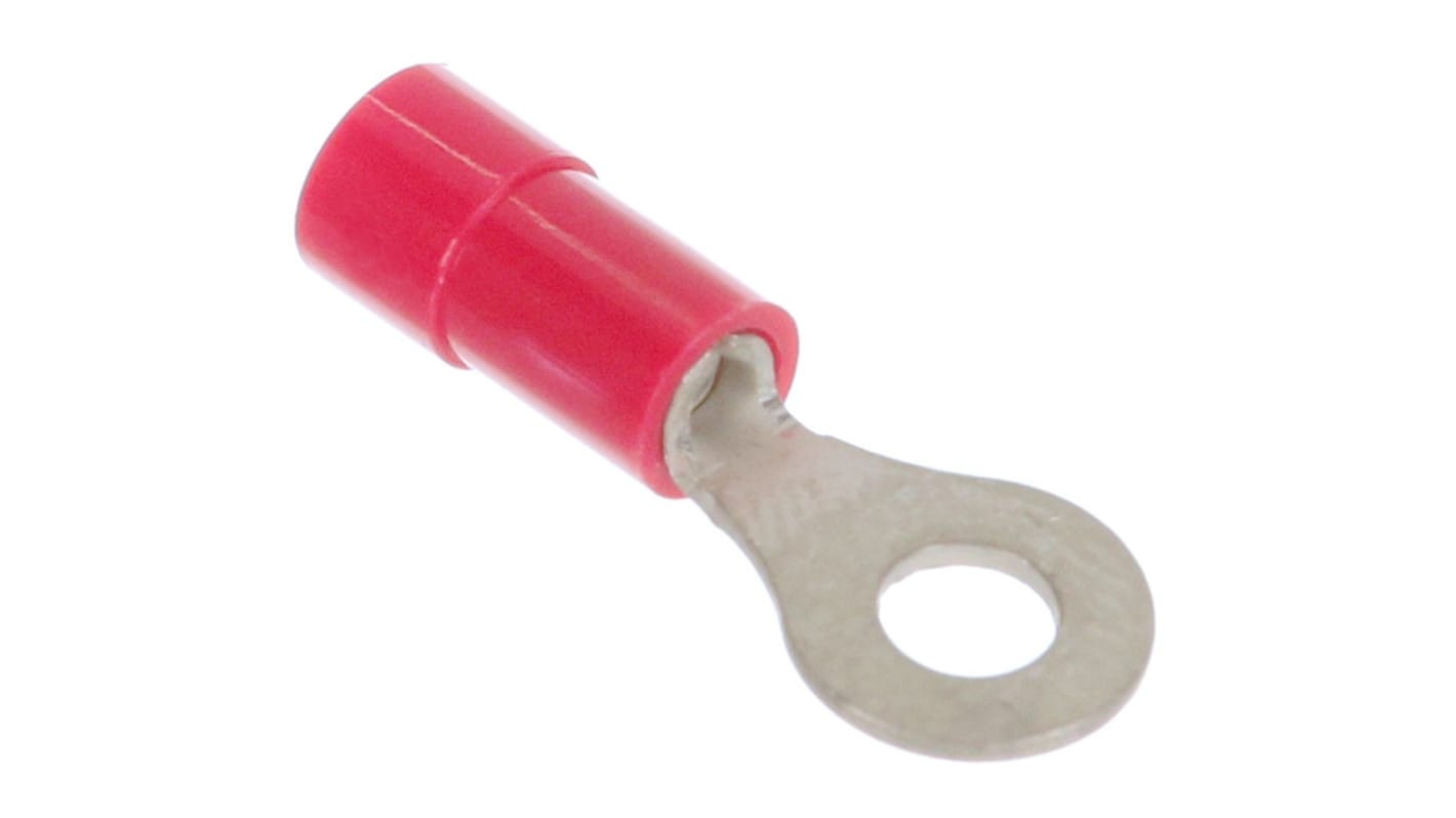 Molex, 19070 Insulated Ring Terminal, 10 (M5) Stud Size, Red