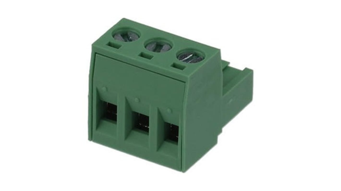 Molex 5.08mm Pitch 3 Way Horizontal Pluggable Terminal Block, Plug