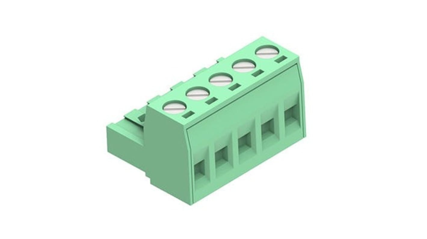 Molex 5.08mm Pitch 5 Way Horizontal Pluggable Terminal Block, Plug