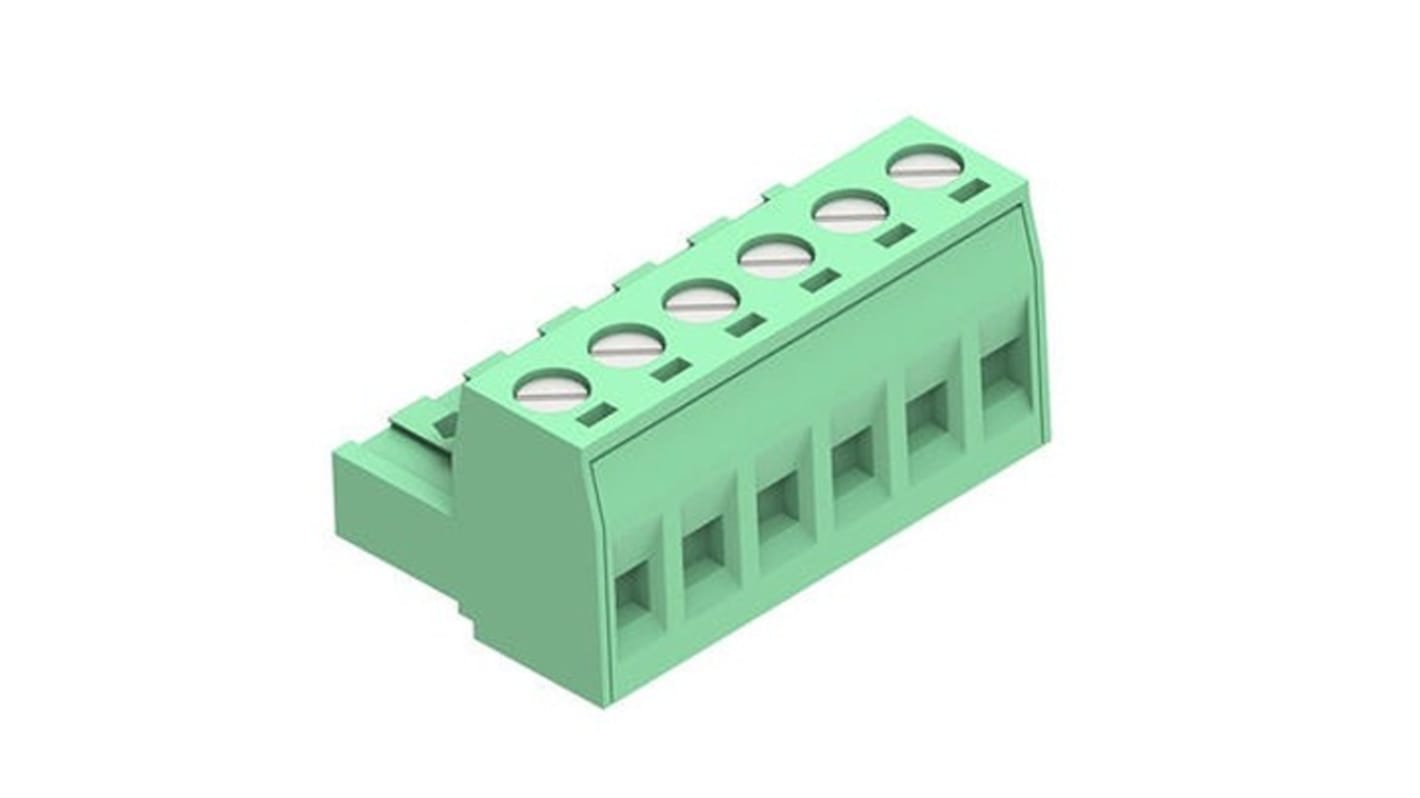 Molex 5.08mm Pitch 6 Way Horizontal Pluggable Terminal Block, Plug