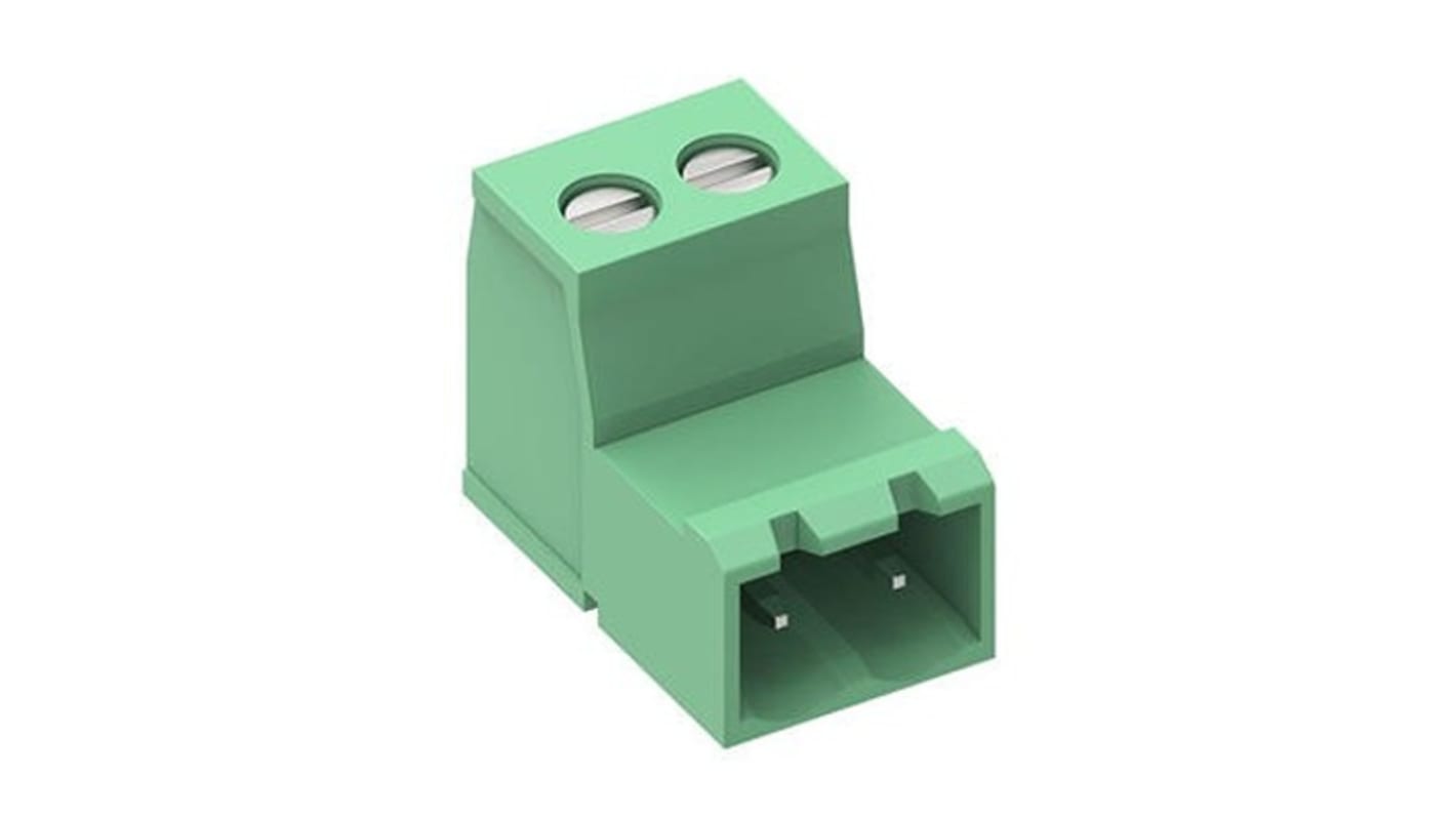 Molex 5.08mm Pitch 2 Way Pluggable Terminal Block, Plug