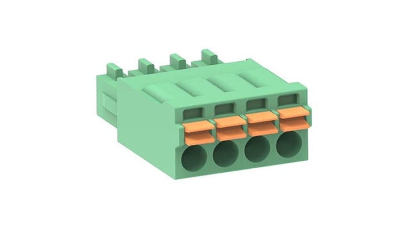 Molex 3.5mm Pitch 4 Way Horizontal Pluggable Terminal Block, Plug