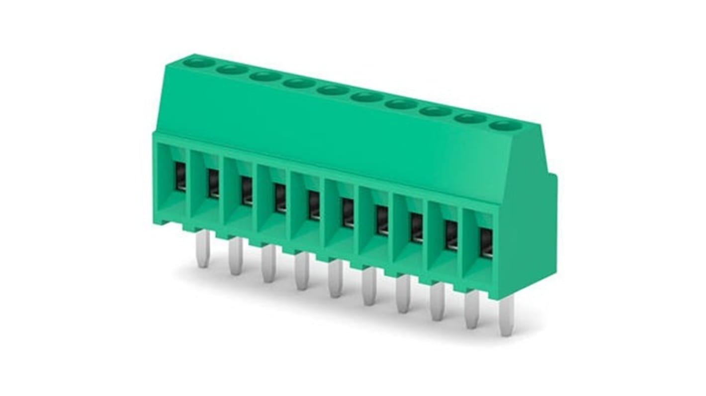 Molex 39773 Series PCB Terminal Block, 10-Contact, 2.54mm Pitch, Vertical Mount, 1-Row