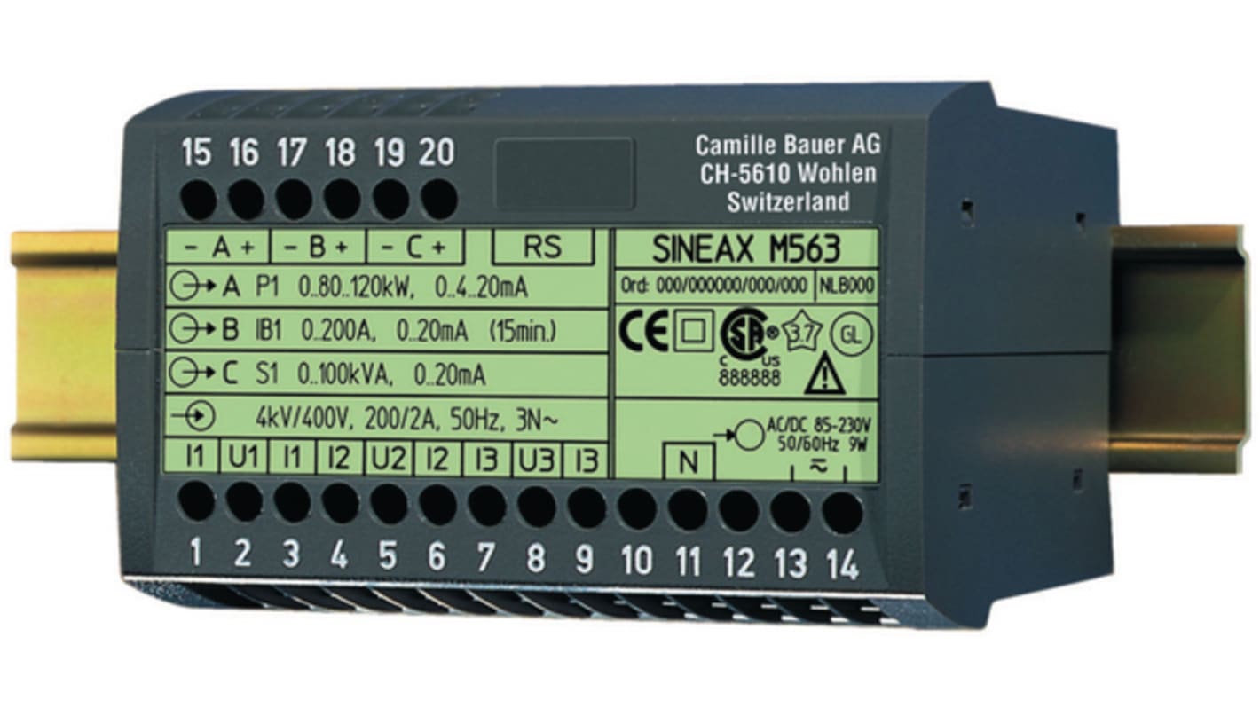 Gossen Metrawatt Signalkonverter, Signalkonverter 230V / Strom 20mA AUS
