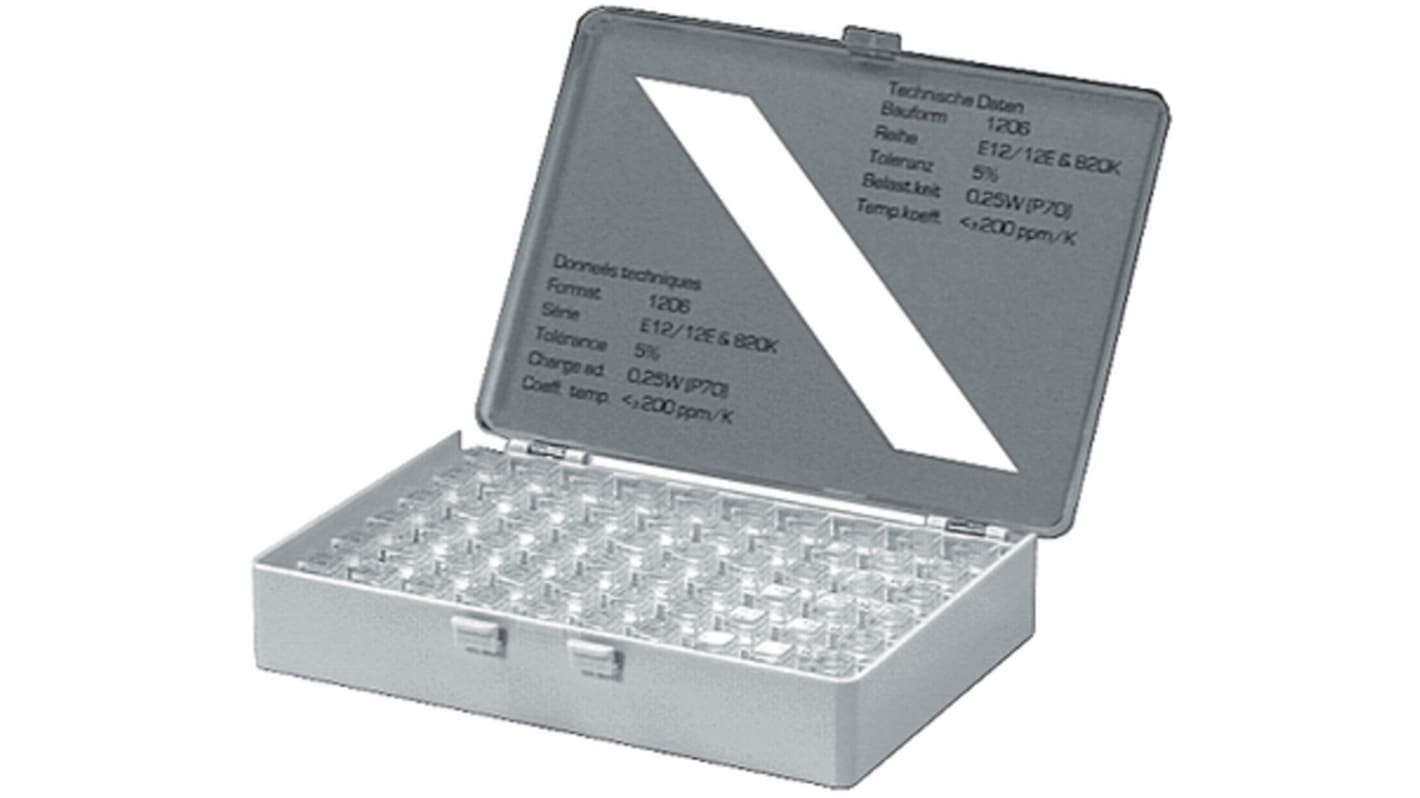 SMD-RCL Thick Film, SMT 60 Resistor Kit, with 100 pieces, 0 → 1Ω