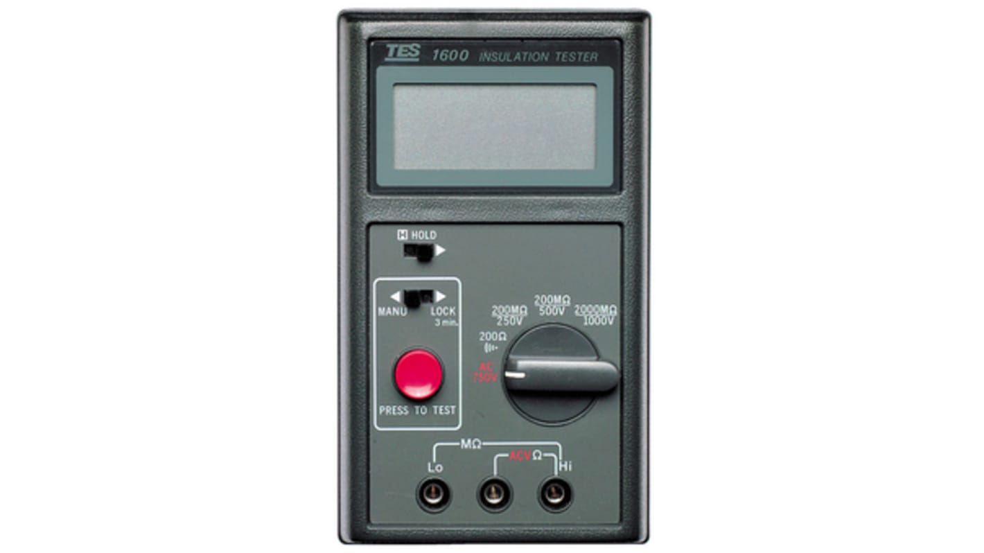 Comprobador de aislamiento Terry TES1600, 2GΩ, 1kV