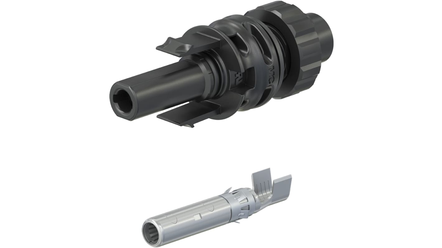 Staubli MC4-Evo 2 Series, Female, Panel Mount Solar Connector, Cable CSA, 4mm², Rated At 42A, 1.5 kV PV-ADB4