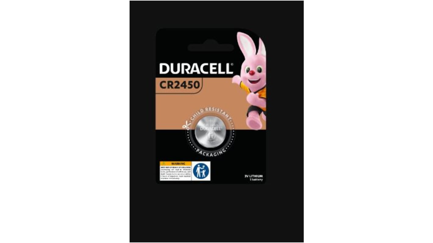 DURACELL 2450 3V LITHIUM COIN 1PK x 10 x