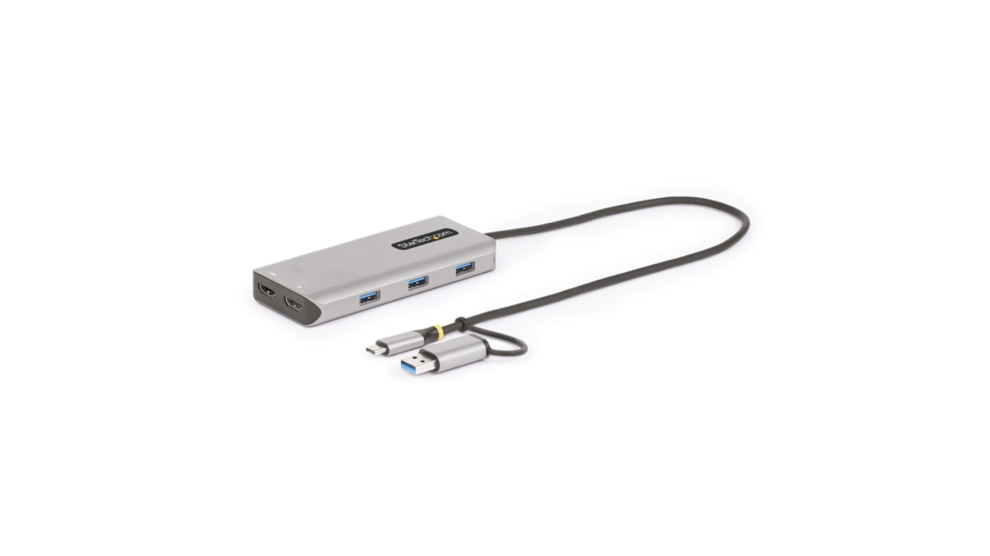 StarTech.com Adapter, USB 3.2, USB A 2 Display, 4K