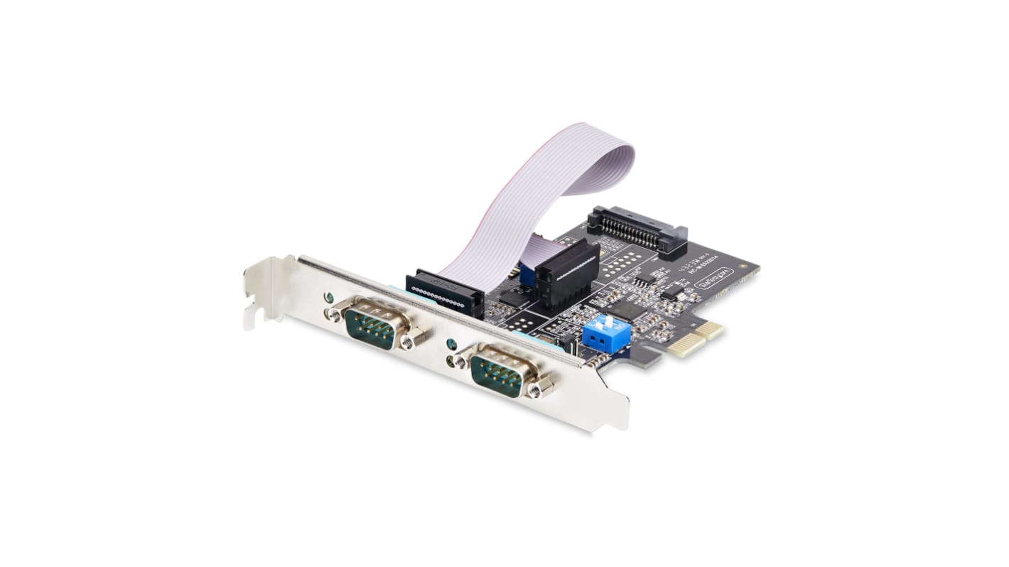 StarTech.com PCIe Erweiterungskarte Seriell, 2-Port RS232, RS422, RS485