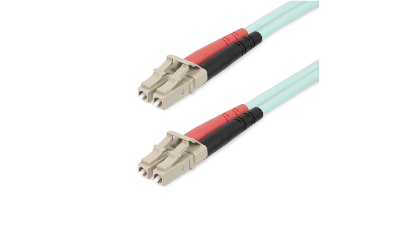 StarTech.com LWL-Kabel 20m OM4 Hellblau LC LC