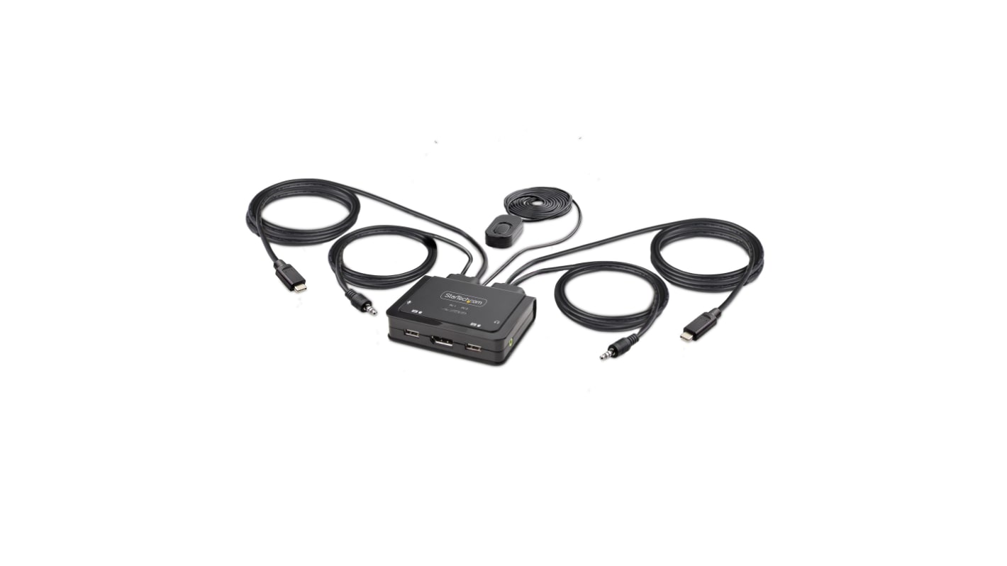 Switch KVM 3,5 mm stereo StarTech.com C2-D46-UC2-CBL-KVM porte = 2 1 USB