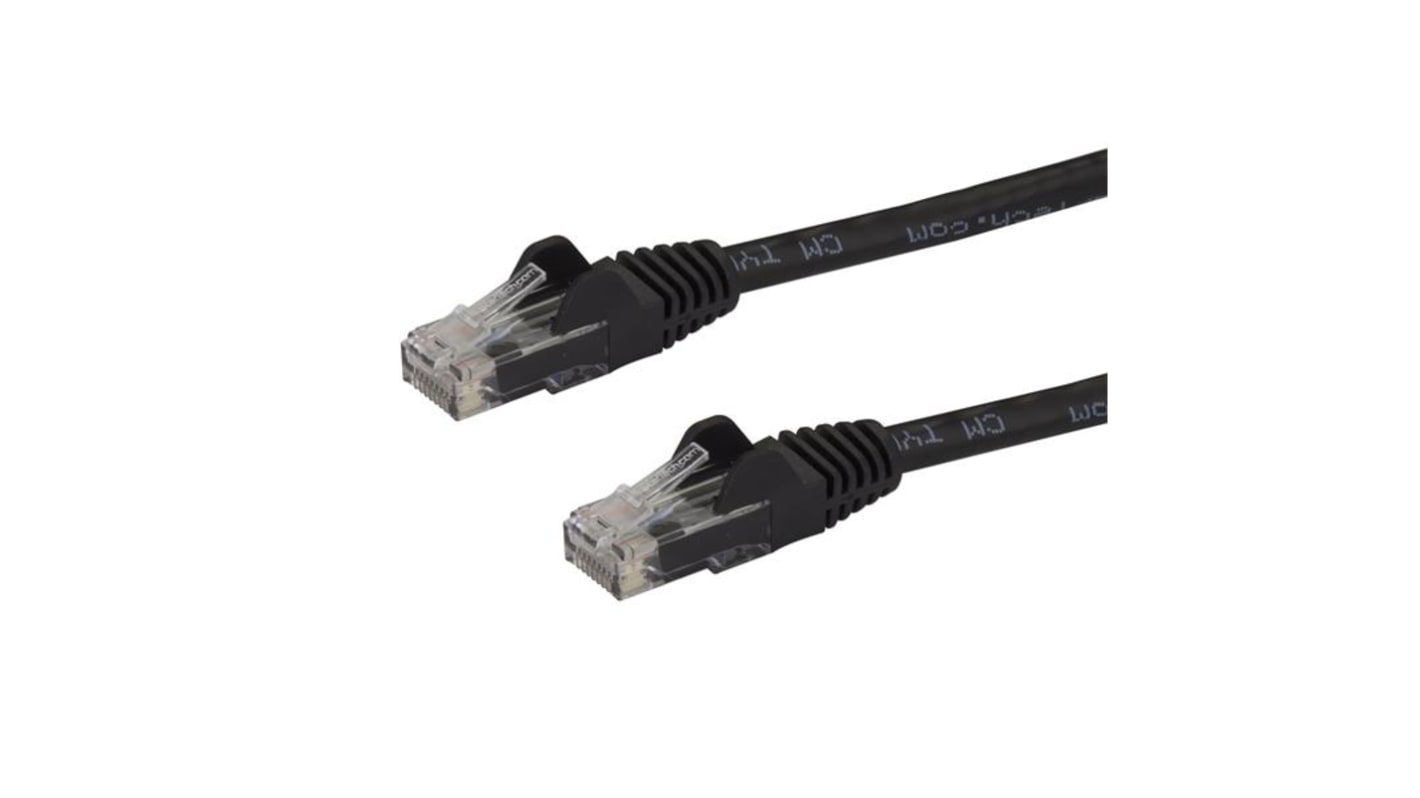 StarTech.com Cat6 Straight Male RJ45 to Straight Male RJ45 Ethernet Cable, Black PVC Sheath, 75ft, CMG Rated