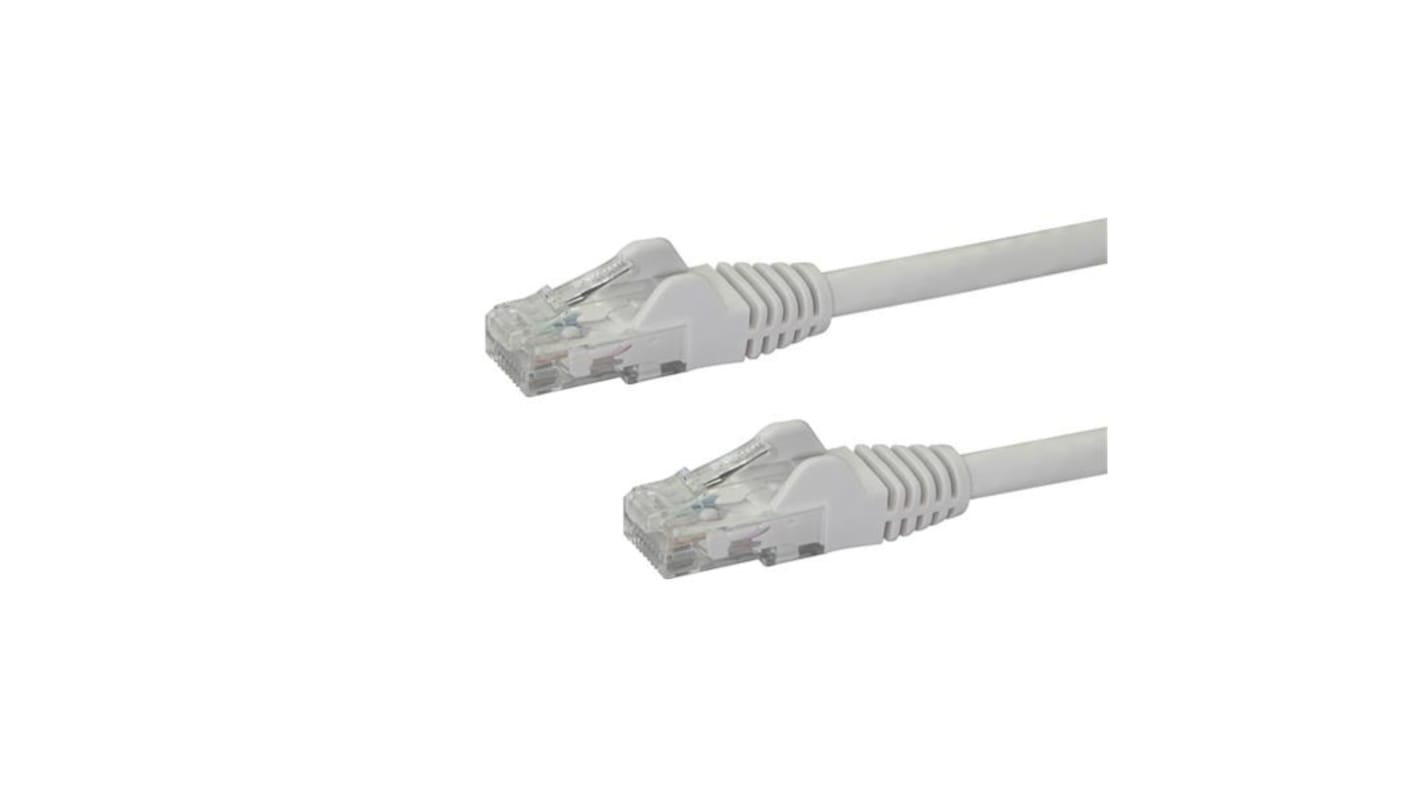 StarTech.com Cat6 Straight Male RJ45 to Straight Male RJ45 Ethernet Cable, White PVC Sheath, 75ft, CMG Rated