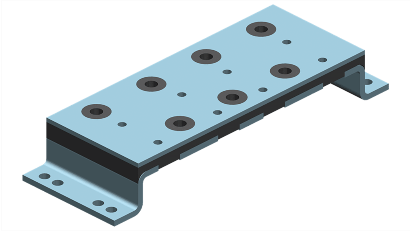 Siemens 6FB1104 Series Mounting Plate for Use with Geared Motors, 230mm Length