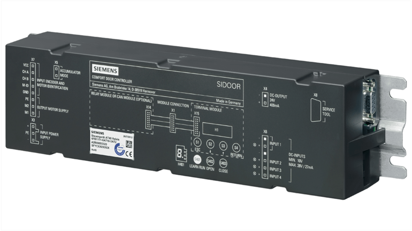 Controlador para motores Siemens, 24 V CC, 400 mA, 540 W, función: Controlador de velocidad