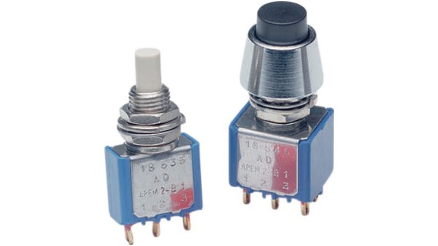APEM 18 Series Push Button Switch, On-(On)