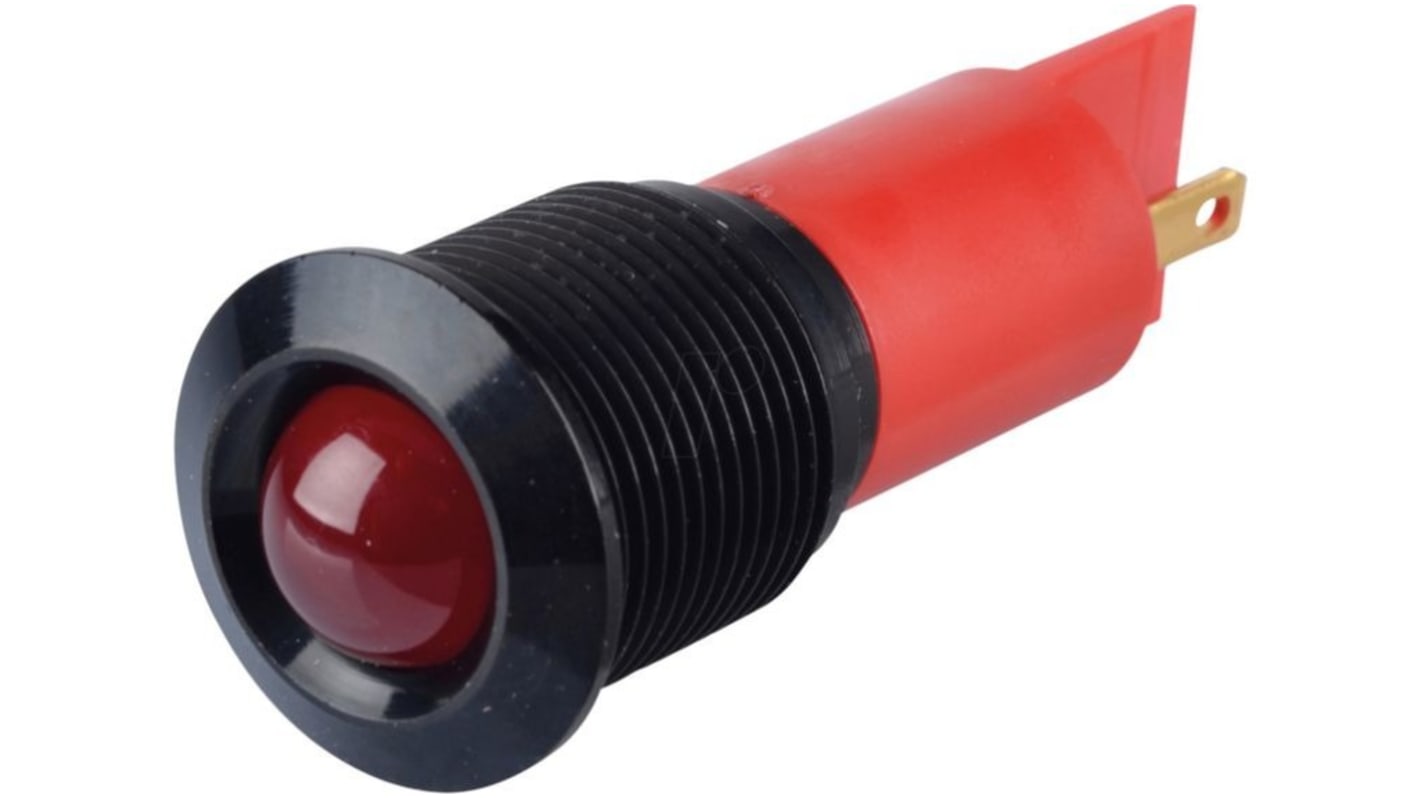 Indicatore da pannello APEM Rosso  a LED, 220V ca, IP67, foro da 16mm