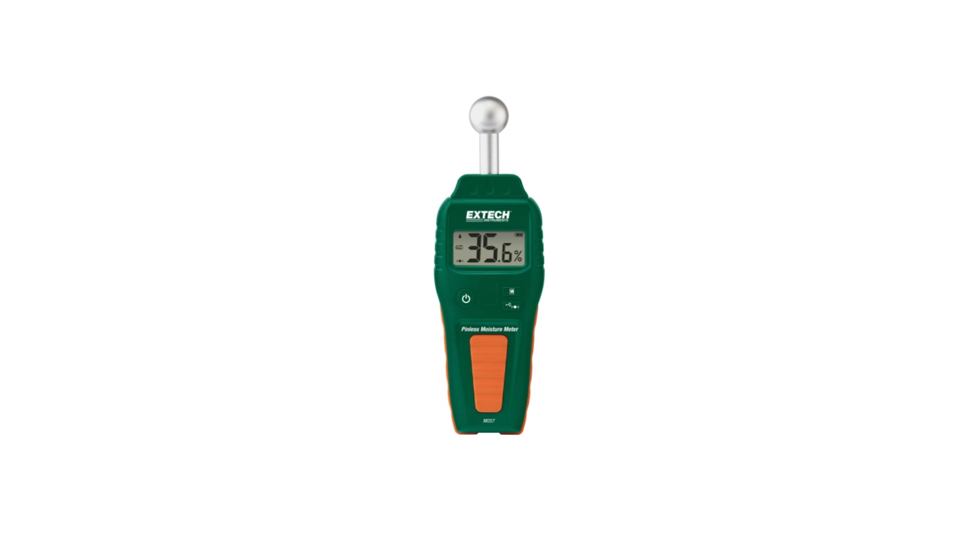 Extech MO57 Moisture Meter, 99.9% Max, Digital Display, Battery-Powered