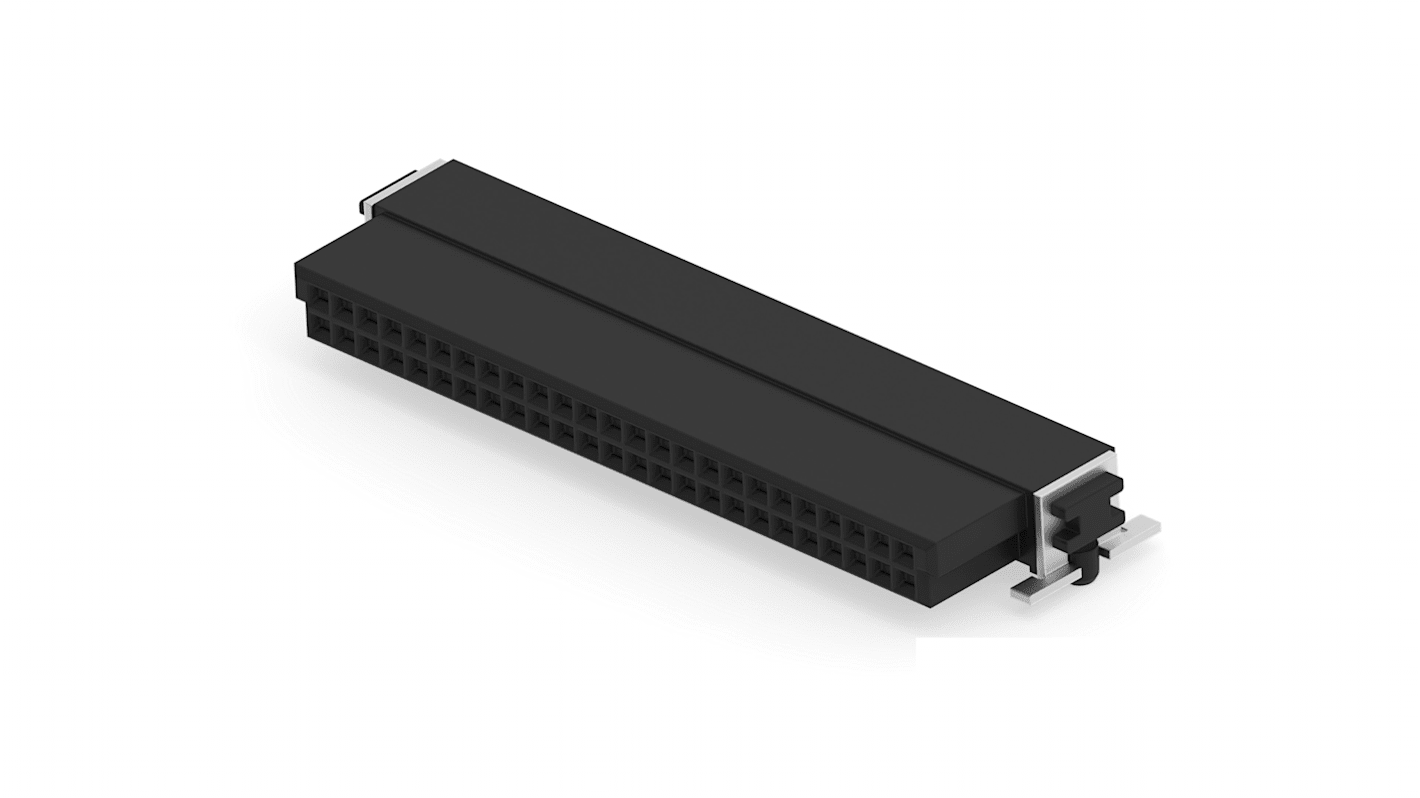 Conector macho para PCB ERNI serie 154742 de 50 vías, 2 filas, paso 1.27mm, terminación PCB, Montaje Superficial