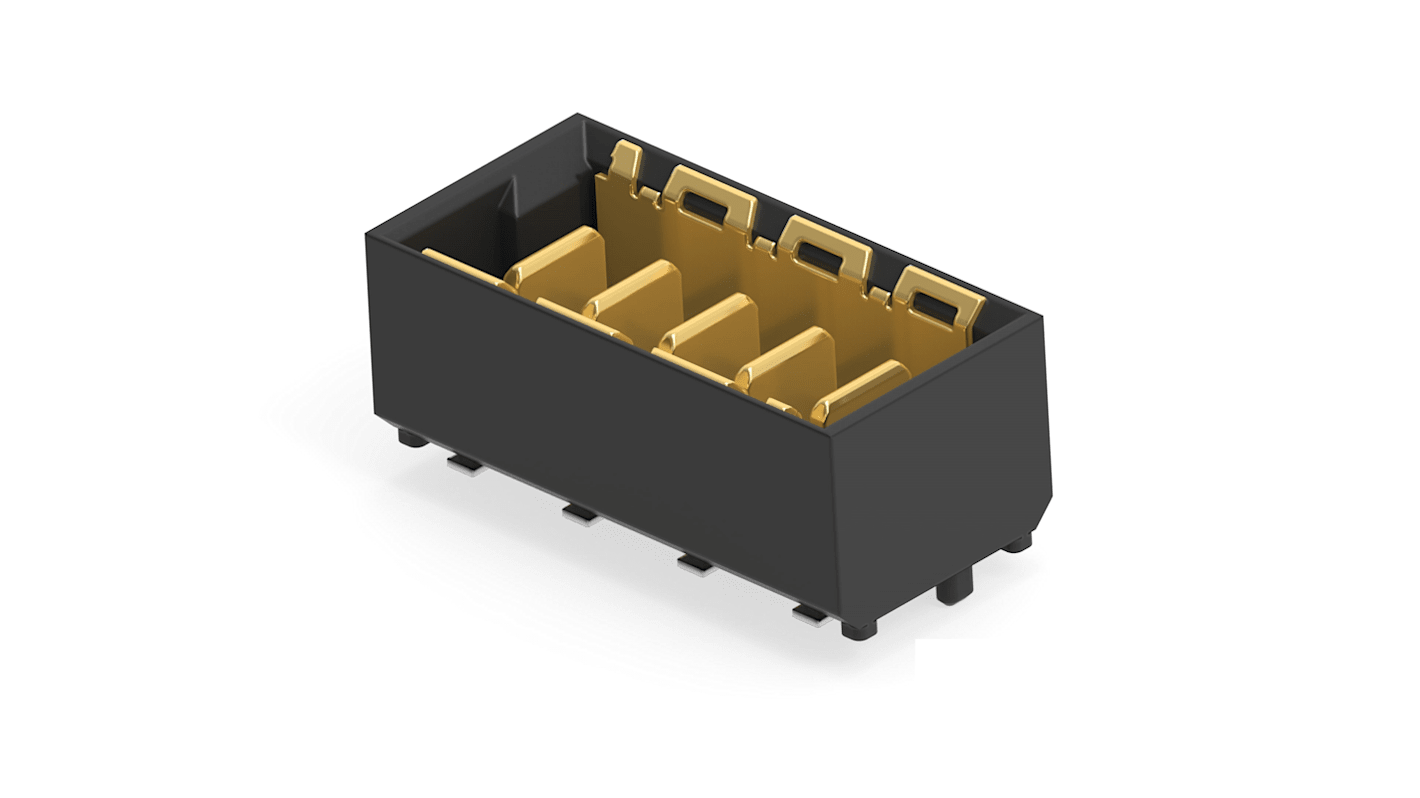 Pouzdro, řada: ERNI MicroSpeed Power Module, číslo řady: 214357-E, Deska-Deska, počet kontaktů: 5, počet řad: 1,