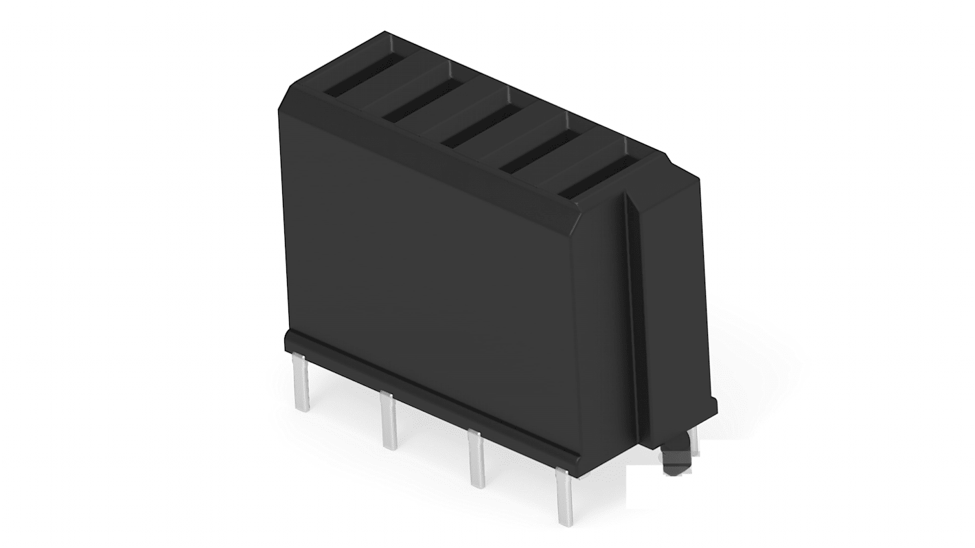 Carcasa ERNI serie ERNI MicroSpeed Power Module de 5 vías, 1 fila, paso 2mm, terminación Soldadura, pasante, Montaje en