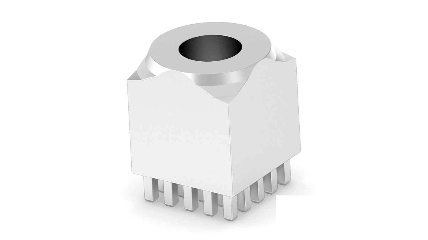 ERNI 225685 Series Vertical Surface Mount PCB Header, 1 Contact(s), 1 Row(s), Shrouded