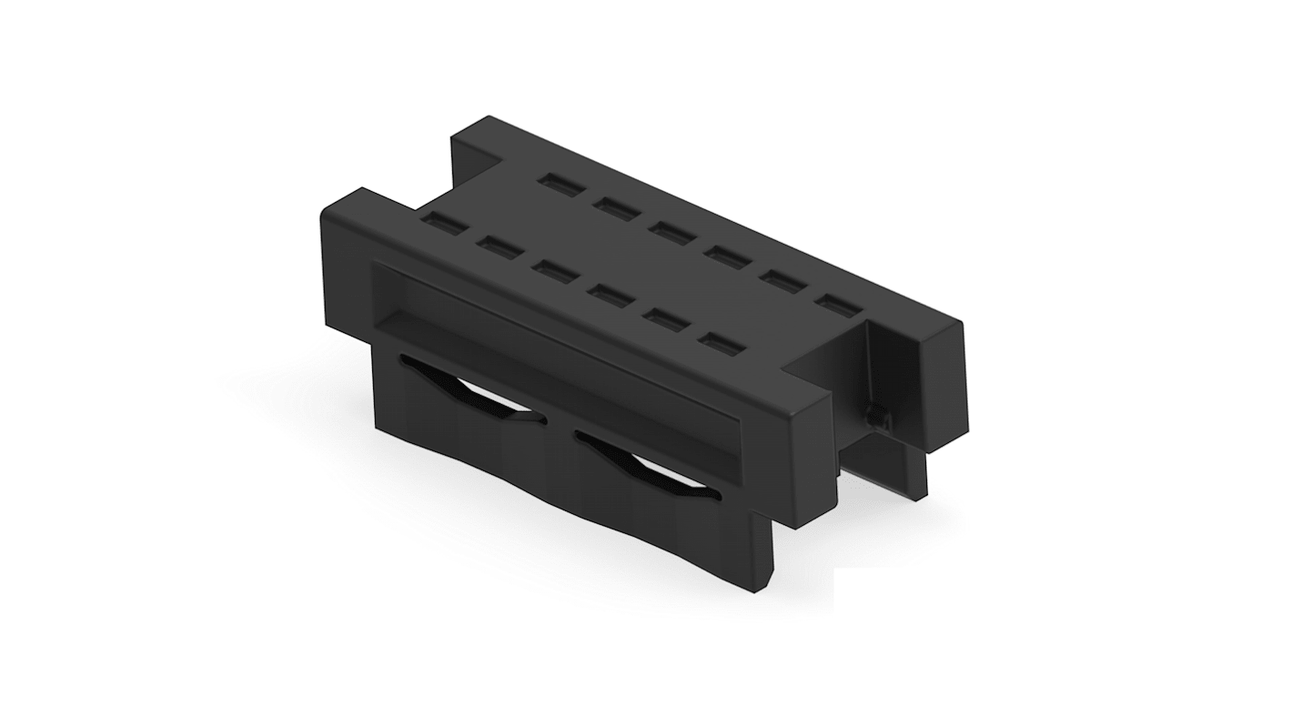 ERNI SMC Series Straight Surface Mount PCB Header, 12 Contact(s), 2 Row(s), Shrouded