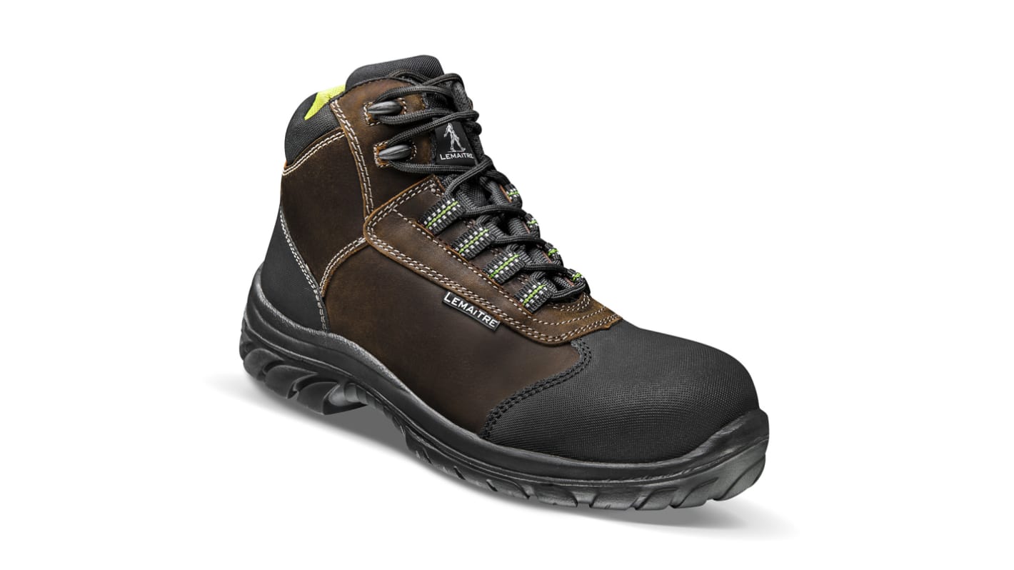 LEMAITRE SECURITE DARWIN S3 Unisex Brown Polycarbonate Toe Capped Safety Shoes, UK 7, EU 41