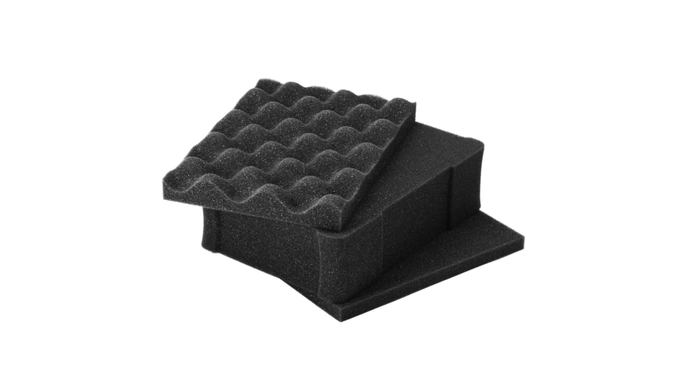 Garnitures de mousse pour valise, Gris foncé, Faible Densité, 8.625 x 6.125 x 4pouce, Utiliser avec Nanuk 904