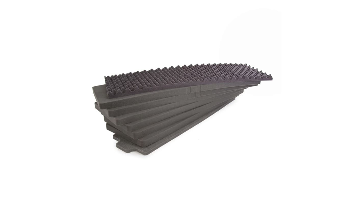 Garnitures de mousse pour valise, Gris foncé, Faible Densité, 41.8125 x 13.75 x 11.5pouce, Utiliser avec Nanuk 988