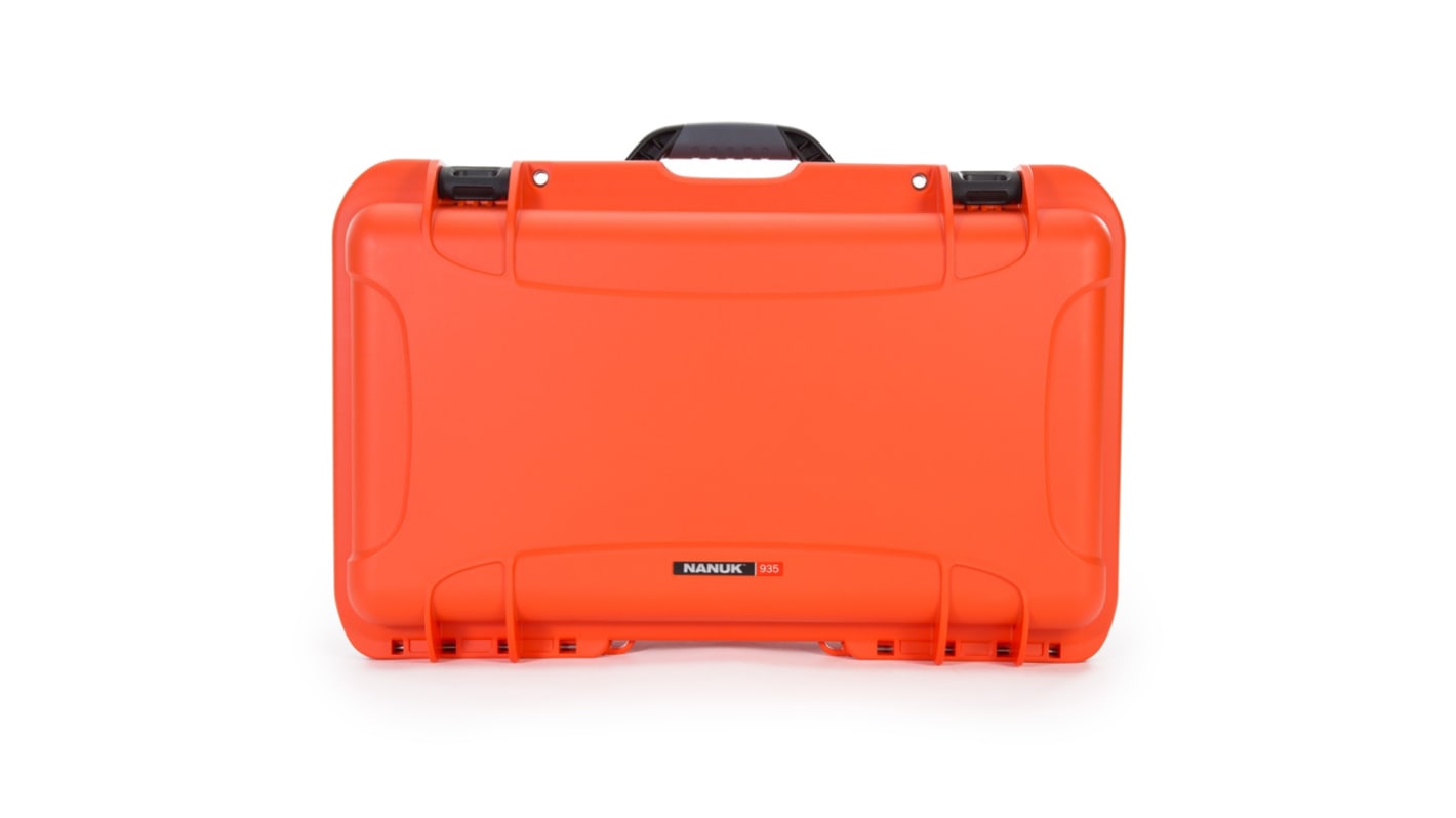 Nanuk EU b.v. Nanuk 935 Polypropylen Koffer Orange, auf Rädern, Außenmaße 559 x 356 x 229mm / Innen 521 x 287 x 191mm